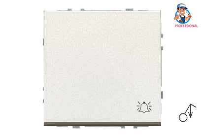 Call button LIREGUS MODERN, champagne colour