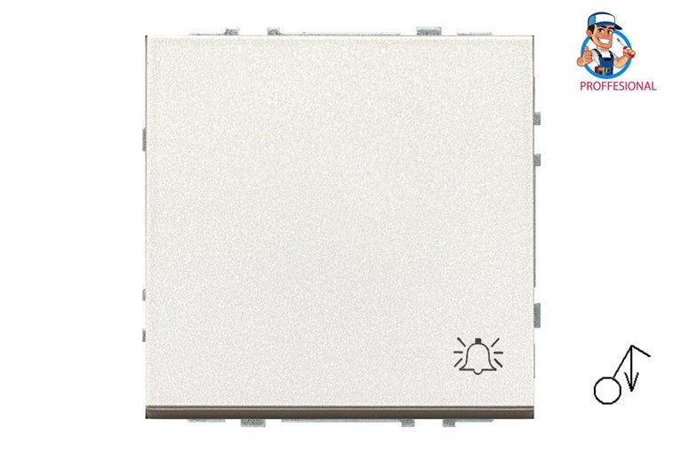 Call button LIREGUS MODERN, champagne colour