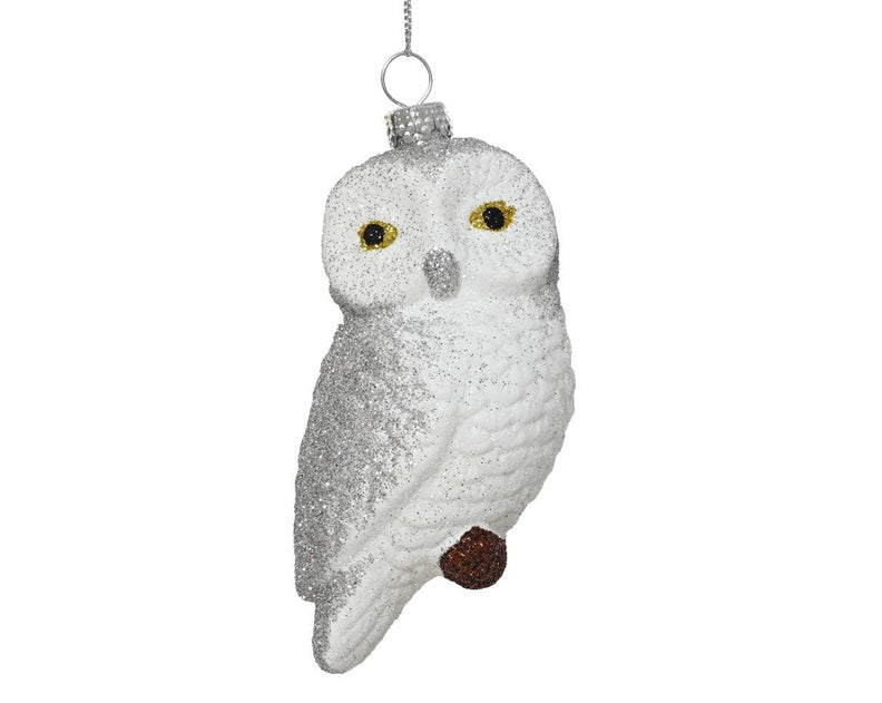 Christmas tree ornament Owl, 10.4 cm, plastic