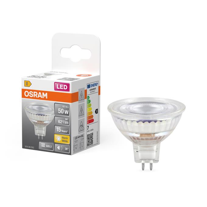 LED MR16 LAMP 6.1W GU5.3 2700K 621LM
