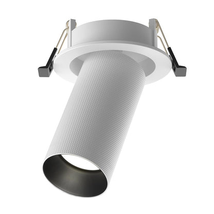 Maytoni Artisan recessed light, GU10, 10 W, white