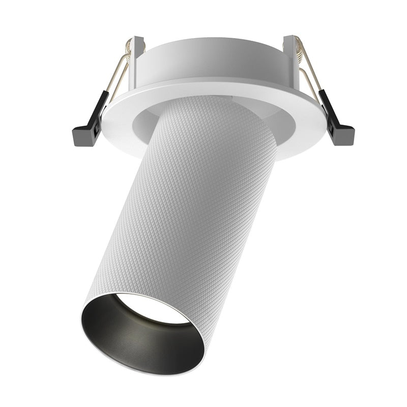 Maytoni Artisan recessed light, GU10, 10 W, white