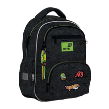 Plecak szkolny HW26-773M, czarny, 28,5x13,5x39 cm