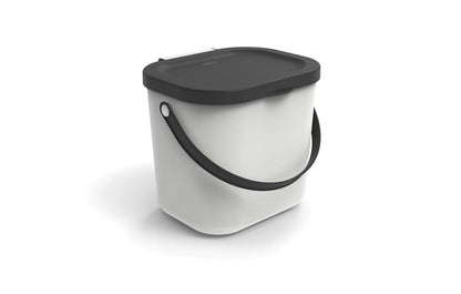 Rotho waste sorting bin, 6 l, white/grey