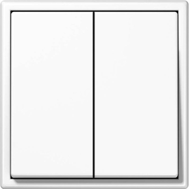 Pulse switch LIREGUS MODERN, 2 gang, matte white