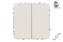 Switch LIREGUS MODERN, 2-gang, matte sand colour