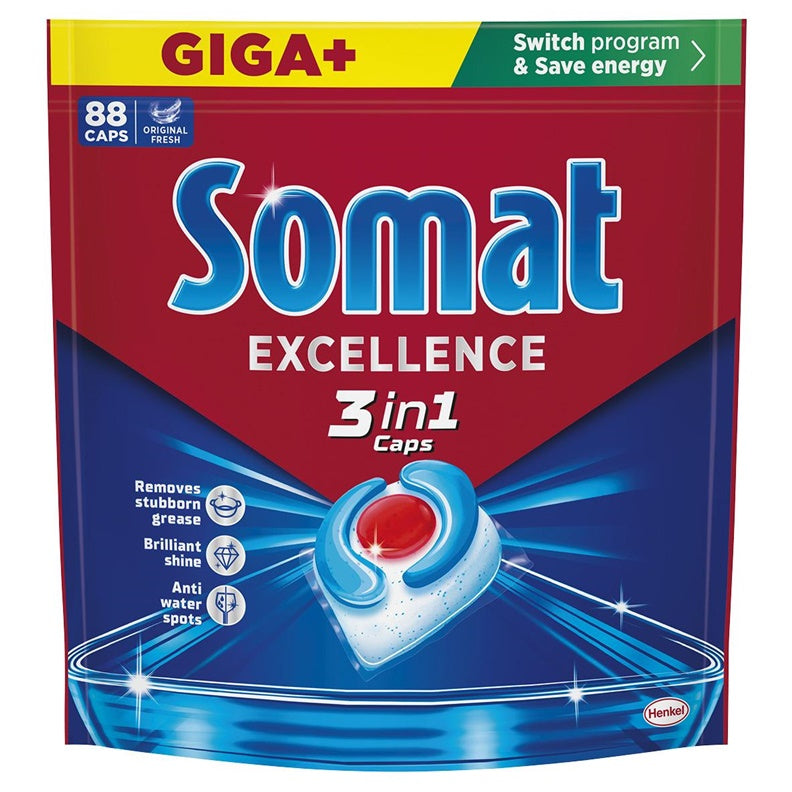 KAPSULĖS INDAPLOVIŲ SOMAT 3IN1 88VNT