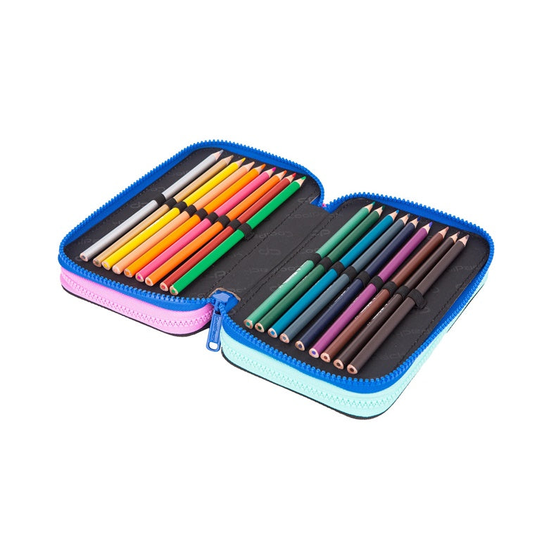 Piórnik CoolPack, 20 cm x 13 cm, czarny/wielokolorowy