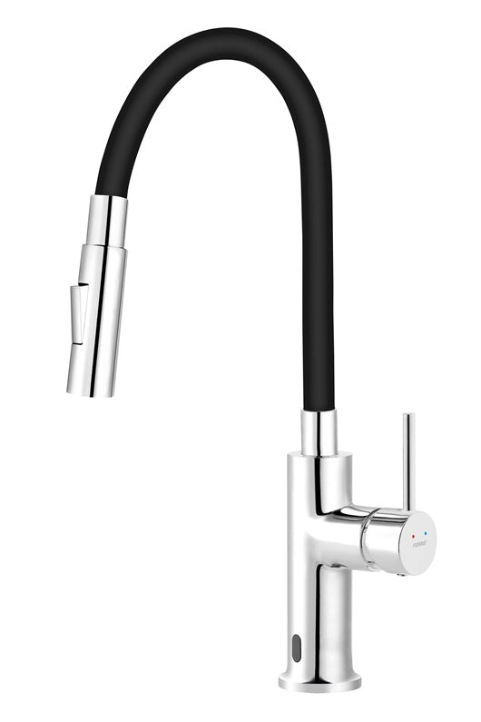 Kitchen mixer Ferro, black/chrome sensory