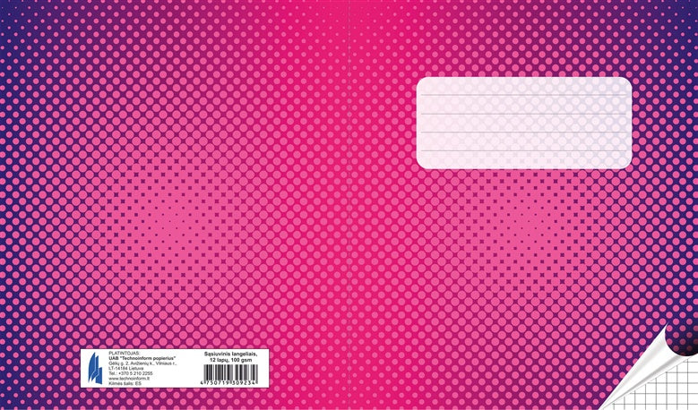 Notebook 4750719309234, squared, 12 sheets