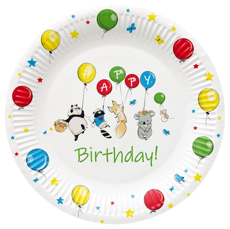 Disposable plates PAW Balloons, Ø 23 cm, 8 pcs.