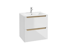 Deftrans Stilla wall-mounted bathroom cabinet, white, 46.5x60.8x62.2 cm