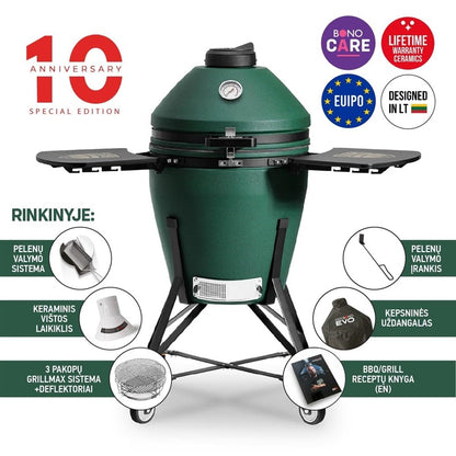 Kamado Bono ZALGIRIS EVO 22 Grill, green, 79 cm