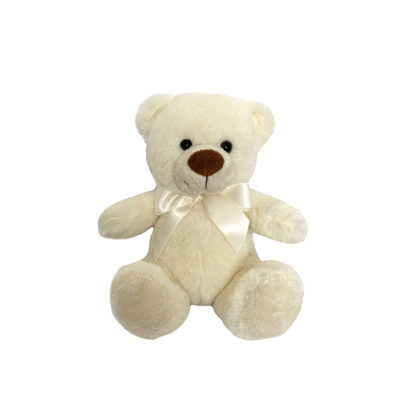 Plush Toy Teddy Bear, white, 20 cm