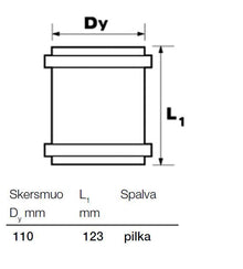 Wavin Indoor Sewer Repair Sleeve, Ø 110 mm