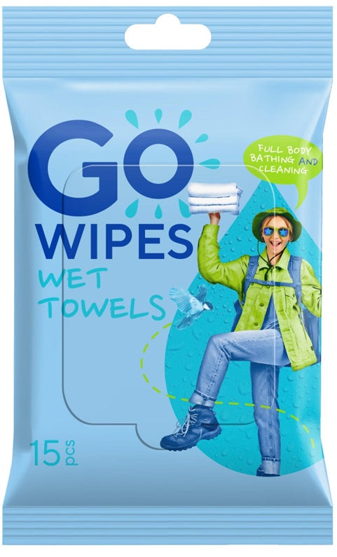 WIPES MOIST GOWIPES REFRE TRAVEL 15PCS