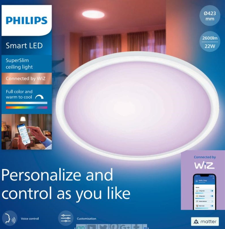 ILLUM LIGHT SUPERSLIM 22W 827-65 RGB CT