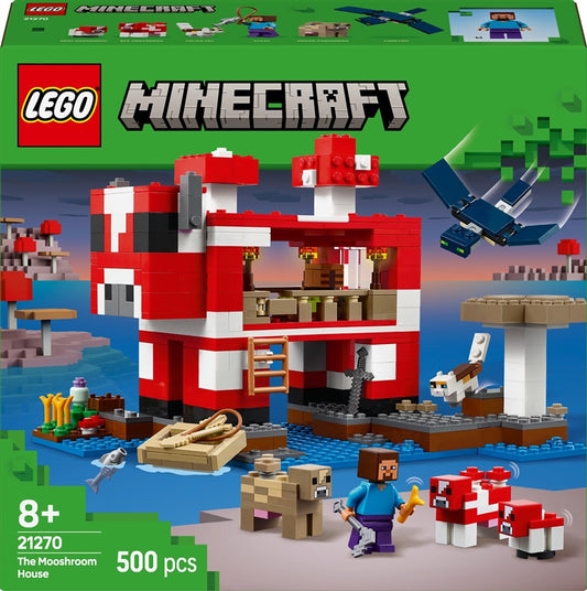 LEGO® Minecraft The Mooshroom House 21270, 500 vnt.