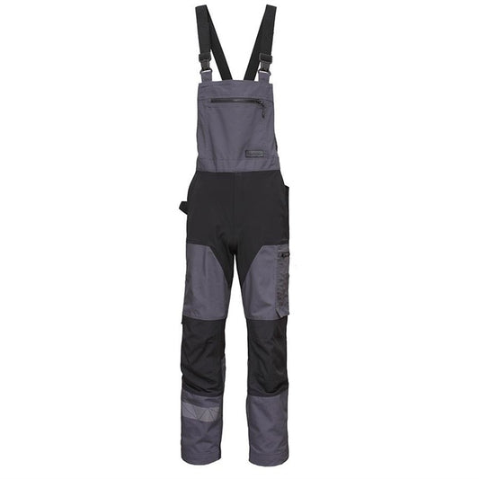 BoSafety Cirius Work Bib and Brace Overalls, black/grey, size 48
