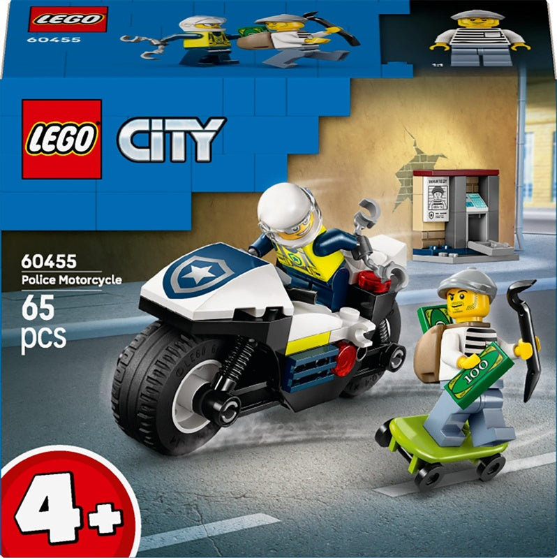 LEGO® City Police Motorcycle Chase 60455 Building Toy