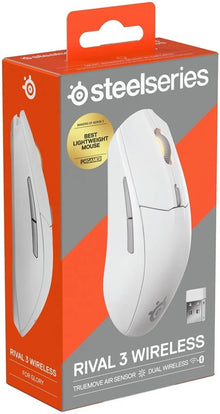 Žaidimų pelė Steelseries Rival 3 Wireless Gen 2, balta