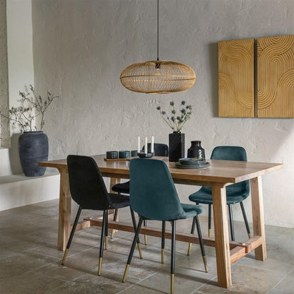 Dining chair Atmosphera Tyka, matte, black, 44X51X85X5cm