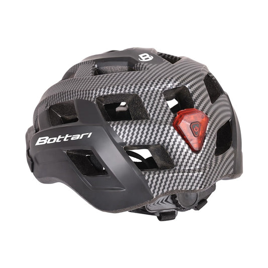 Dviratininkų šalmas Bottari 94004GB, juodas/pilkas, L/XL