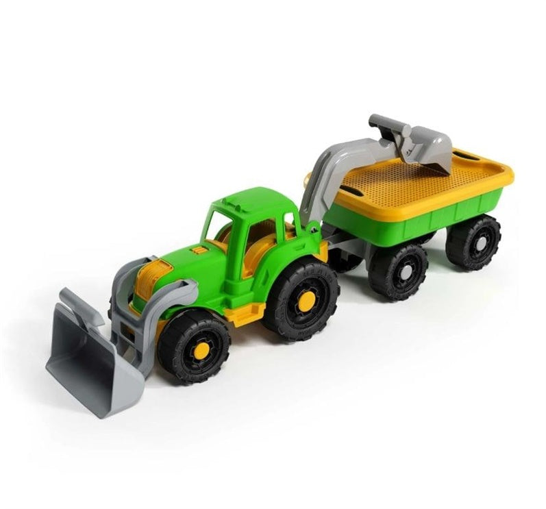 Zabawka piaskowa traktor z przyczepą ADRIATIC 1252, 58 cm
