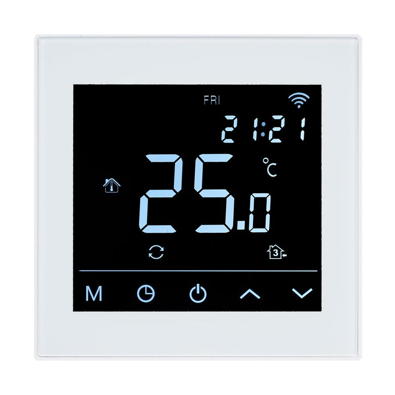 Termostat HEATCOM HC91 Wi-Fi, biały
