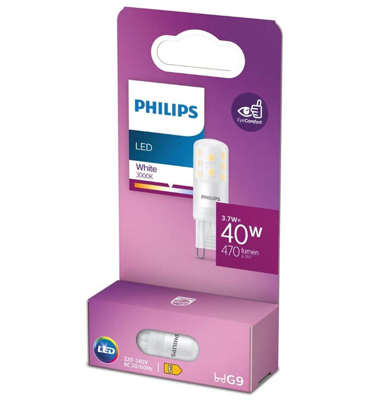 Light bulb Philips LED, 3000 °K, G9, 3.7 W, 470 lm