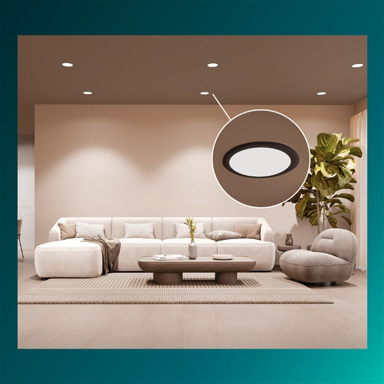 Šviestuvas įleidžiamas Philips LED,12.5W,4000K, Ø12.5,juodas