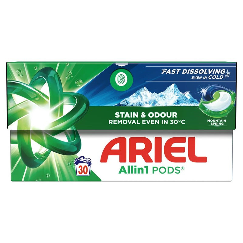 LAUNDRY PODS ARIEL MOUNT SPRING 30GAB