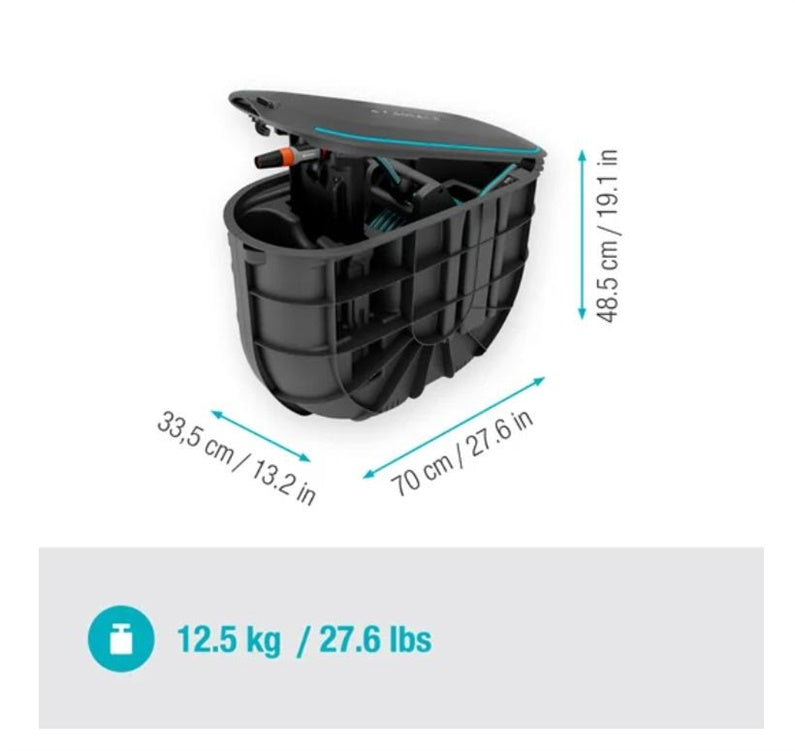 Ritė su žarna montuojama Undercover Hose Box RollUp, 20 m