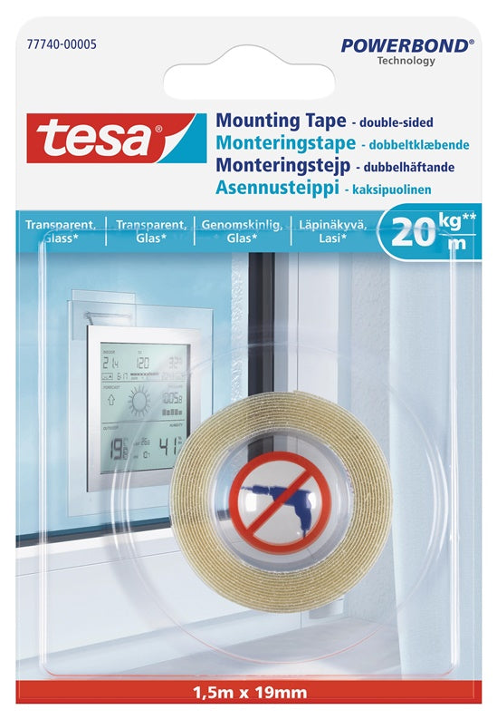 Double-sided adhesive tape Tesa tesa, transparent