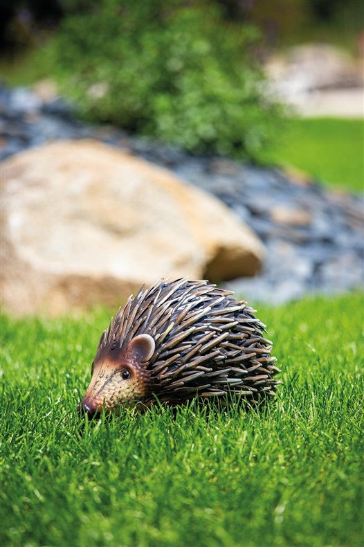 Garden decoration "Hedgehog", 26 cm x 16 cm x 16 cm, brown.