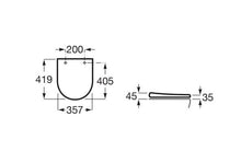 DANGT UNITA GAP ROUND LĖTAI NUSIL BALT 35.7 x 41.9
