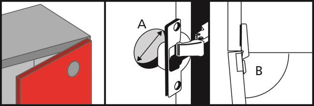 ZAWIAS ZEWNĄTRZ CLIP SOFT CLOSE D35 107 2SZT