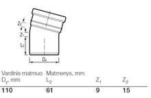Wavin outdoor sewage elbow, Ø 110 mm, 15°