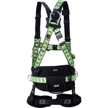 Saugos diržas FA1020700, 100 cm, juodas/žalia