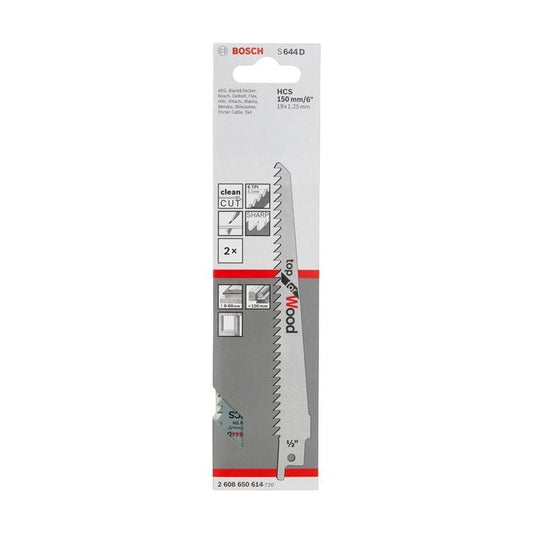 Pjūkleliai tiesiniam pjūklui Bosch S644D, 15 cm, 2 vnt.