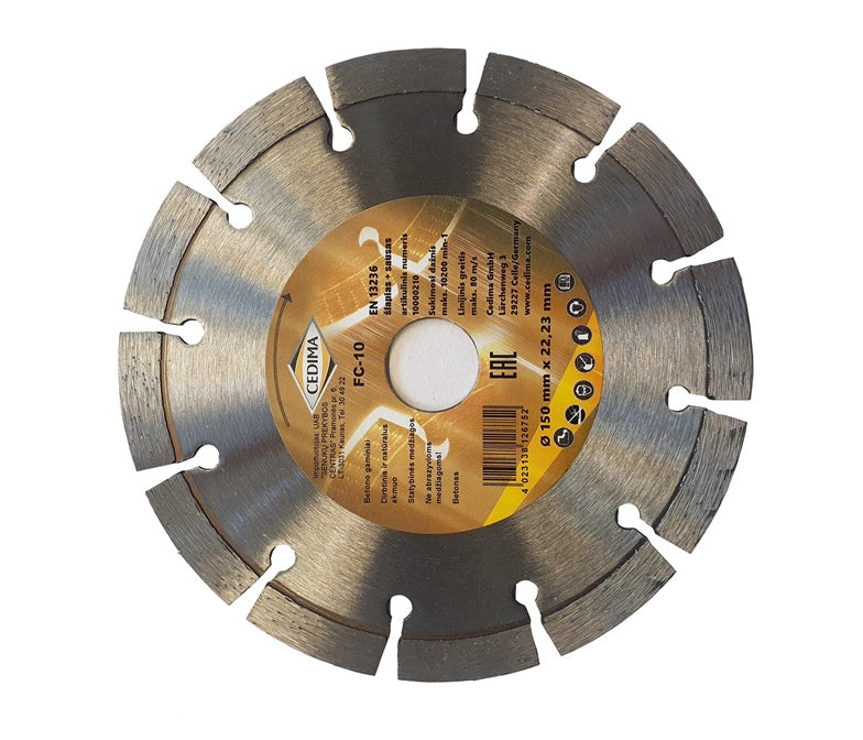 Diamentowa tarcza segmentowa Cedima 150x22.23x2.0