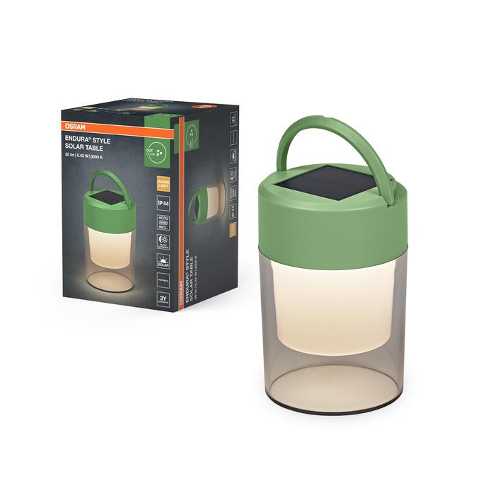 LAMP SOLAR BATTERY 0.42W IP44 GREEN