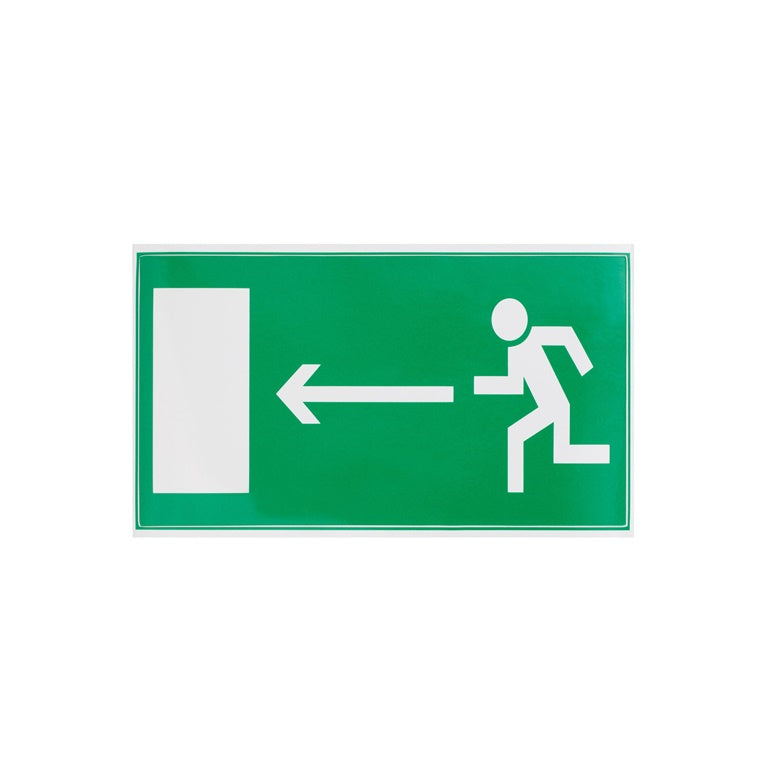 Sticker exit left 100x180mm