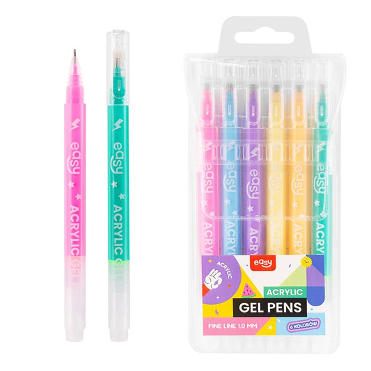 ACRYLIC GEL PENS 6PCS