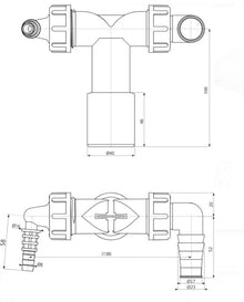 Syfon do pralki/suszarki Tycner P156Z
