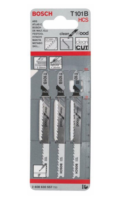 Jigsaw blades Bosch, T101B, 3 pcs.