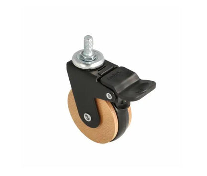 Siso Hadrian Furniture Caster, Ø 6.2 cm with brake brown/black