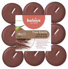 Žvakė, aromatinė Bolsius OUD medienos kvapo, 4 h, 18 vnt.