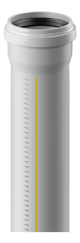 Vidaus kanalizacijos vamzdis Magnaplast, Skolan, Ø58 mm, 2 m