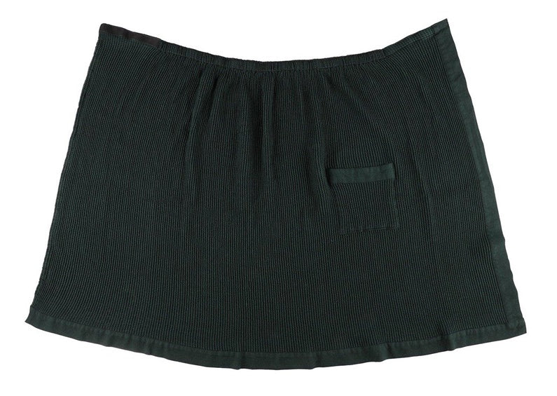 Sauna apron Rento, 145 x 85 cm, black/green